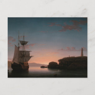 Carte Postale Phare à Camden, Maine par Fitz Henry Lane