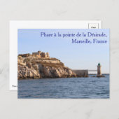 Carte Postale Phare à la pointe de la Désirade Postcard (Devant / Derrière)