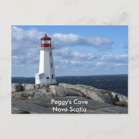 Carte Postale Phare à Peggy's Cove (Devant)