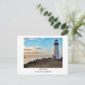 Carte Postale Phare à Père Noël Cruz, Californie (Debout devant)