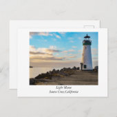 Carte Postale Phare à Père Noël Cruz, Californie (Devant / Derrière)