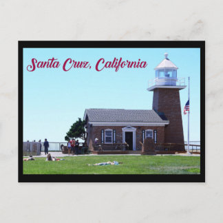Carte Postale Phare à Steamer Lane, Père Noël Cruz, Californie