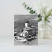 Carte Postale Phare arrière d'alignement de la rivière Saginaw (Debout devant)