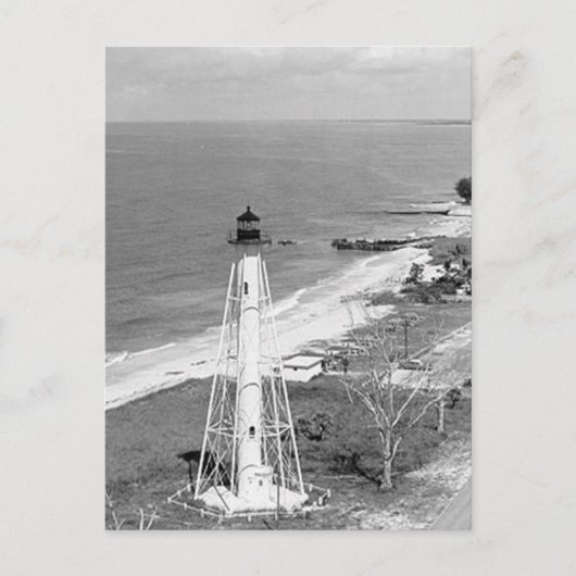 Carte Postale Phare arrière de l'île Gasparilla (Devant)