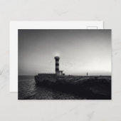 Carte Postale Phare au coucher du soleil (Devant / Derrière)