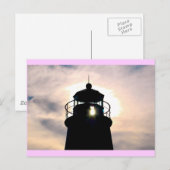 Carte Postale Phare au coucher du soleil (Devant / Derrière)