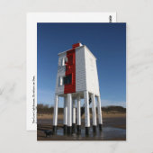 Carte Postale Phare bas, Burnham on Sea, Somerset, Royaume-Uni (Devant / Derrière)