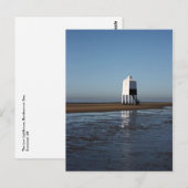 Carte Postale Phare bas, Burnham on Sea, Somerset, Royaume-Uni (Devant / Derrière)