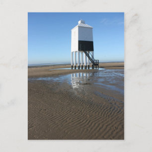 Carte Postale Phare bas, Burnham on Sea, Somerset, Royaume-Uni