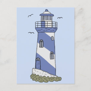 Carte Postale Phare bleu