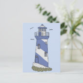 Carte Postale Phare bleu (Debout devant)