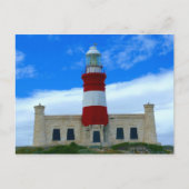 Carte Postale Phare Côtier Charme Rouge Bleu Blanc Photo (Devant)