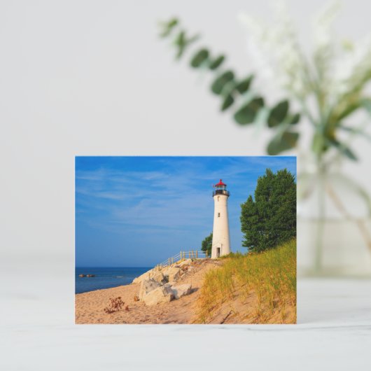 Carte Postale Phare croquant de point (Debout devant)