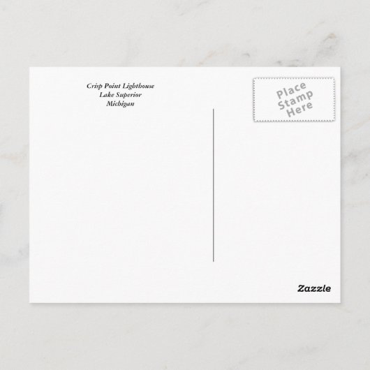 Carte Postale Phare croquant de point (Dos)