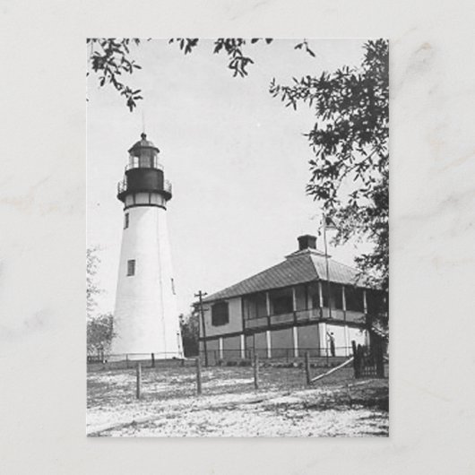 Carte Postale Phare d'Amelia Island (Devant)