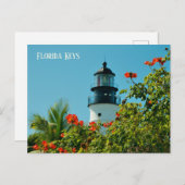 Carte Postale Phare dans les Keys de Floride (Devant / Derrière)