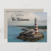 Carte Postale Phare dans Ocean Cay Les Bahamas (Devant / Derrière)