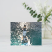 Carte Postale Phare d'Ar-Men Finistère France (Debout devant)