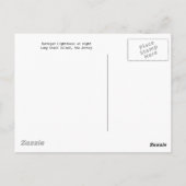 Carte Postale Phare de Barnegate la nuit (Dos)