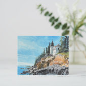 Carte Postale Phare de Bass Harbor (Debout devant)