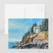 Carte Postale Phare de Bass Harbor (Devant / Derrière)