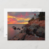 Carte Postale Phare de Bass Harbour Head (Devant / Derrière)