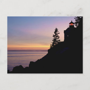 Carte Postale Phare de Bass Harbour sur l'île du désert de Mt.