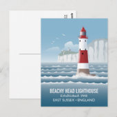 Carte Postale Phare de Beachy Head (Devant / Derrière)