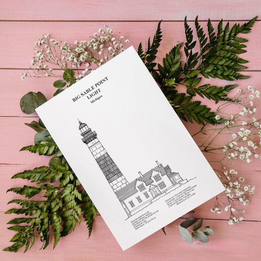 Carte Postale Phare de Big Sable Point - Michigan - BD