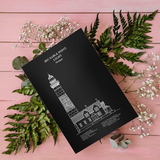 Carte Postale Phare de Big Sable Point - Michigan - PD