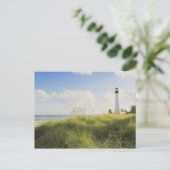 Carte Postale Phare de Bill Baggs Cape Florida, Bill Baggs (Debout devant)