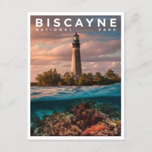 Carte Postale Phare de Biscayne National Park