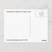 Carte Postale Phare de Blanco de cap (Dos)