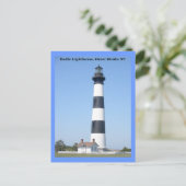 Carte Postale Phare de Bodie Island OBX Caroline du Nord (Debout devant)