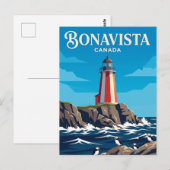 Carte Postale Phare de Bonavista Canada (Devant / Derrière)