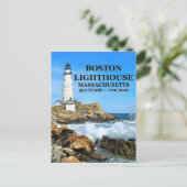 Carte Postale Phare de Boston, Massachusetts (Debout devant)