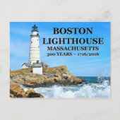 Carte Postale Phare de Boston, Massachusetts (Devant)