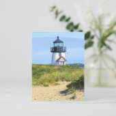 Carte Postale Phare de Brant Point - VINTAGE LOOK (Debout devant)