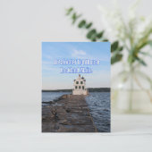 Carte Postale Phare de Breakwater (Debout devant)