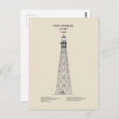 Carte Postale Phare de Cape Charles - Virginie - SBD (Devant / Derrière)