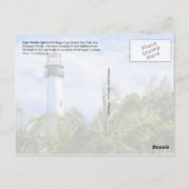 Carte Postale Phare de Cape Florida, Key Biscayne (Dos)