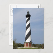 Carte postale - Phare de Cape Hatteras (Devant / Derrière)