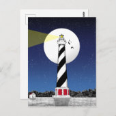 Carte Postale Phare de Cape Hatteras Caroline du Nord (Devant / Derrière)