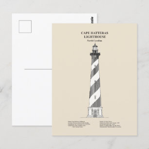 Carte Postale Phare de Cape Hatteras - Caroline du Nord - SBD