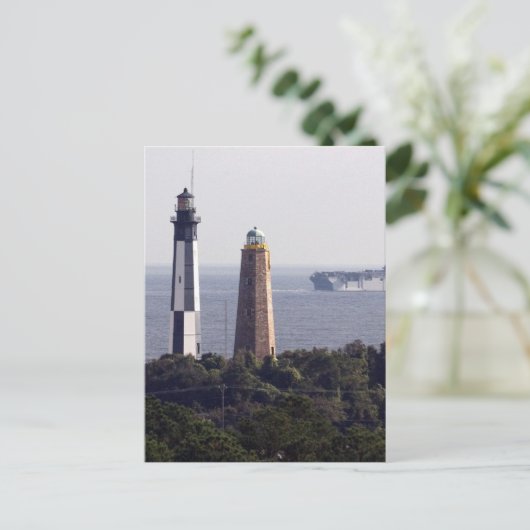 Carte Postale Phare de Cape Henry (Debout devant)