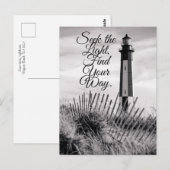 Carte Postale Phare de Cape Henry vintage (Devant / Derrière)