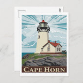 Carte Postale Phare de Cape Horn, Chili (Devant / Derrière)