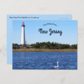 Carte Postale Phare de Cape May Point New Jersey (Devant / Derrière)