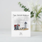 Carte Postale Phare de Cape Neddick - Maine (Debout devant)