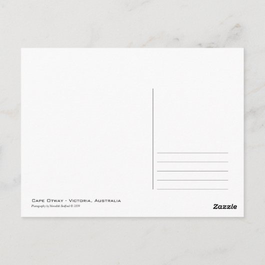 Carte Postale Phare de Cape Otway (Dos)